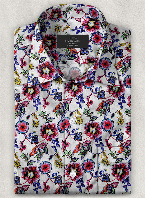Italian Linen Olivez Shirt - StudioSuits