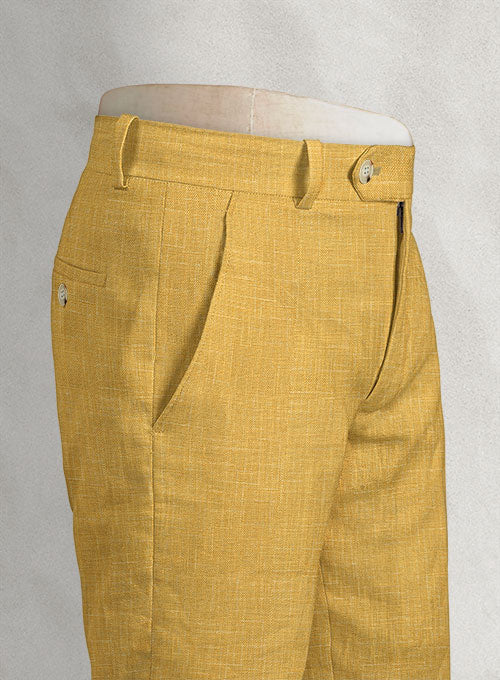 Italian Linen Tuscan Sun Pants - StudioSuits