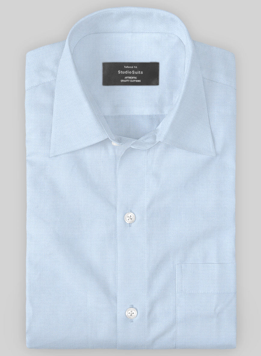 Italian Lombardo Basket Blue Shirt - StudioSuits