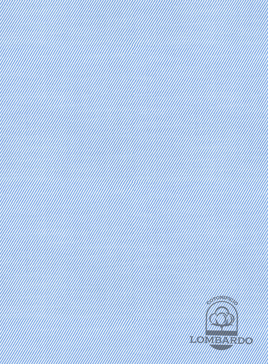 Italian Lombardo Ceo Aqua Blue Shirt - StudioSuits