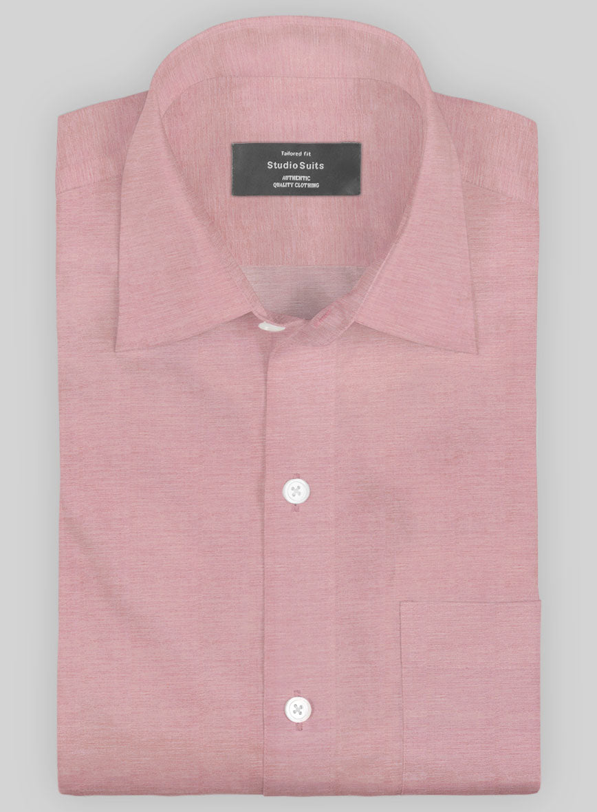 Italian Lombardo Coral Red Shirt - StudioSuits