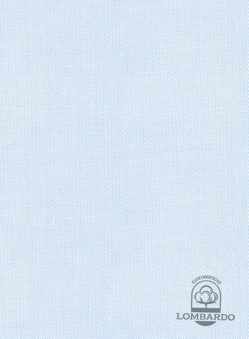 Italian Lombardo Gauze Blue Shirt - StudioSuits
