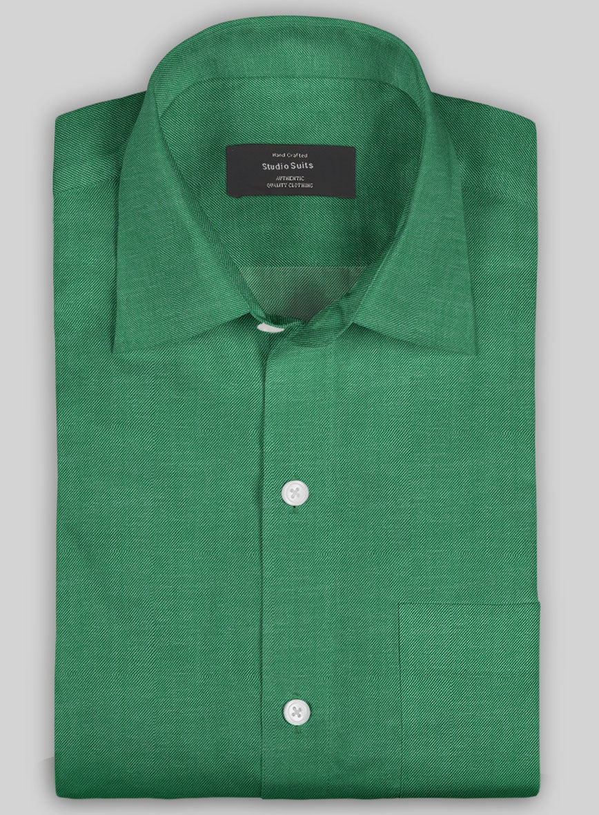 Italian Lombardo Green Shirt – StudioSuits
