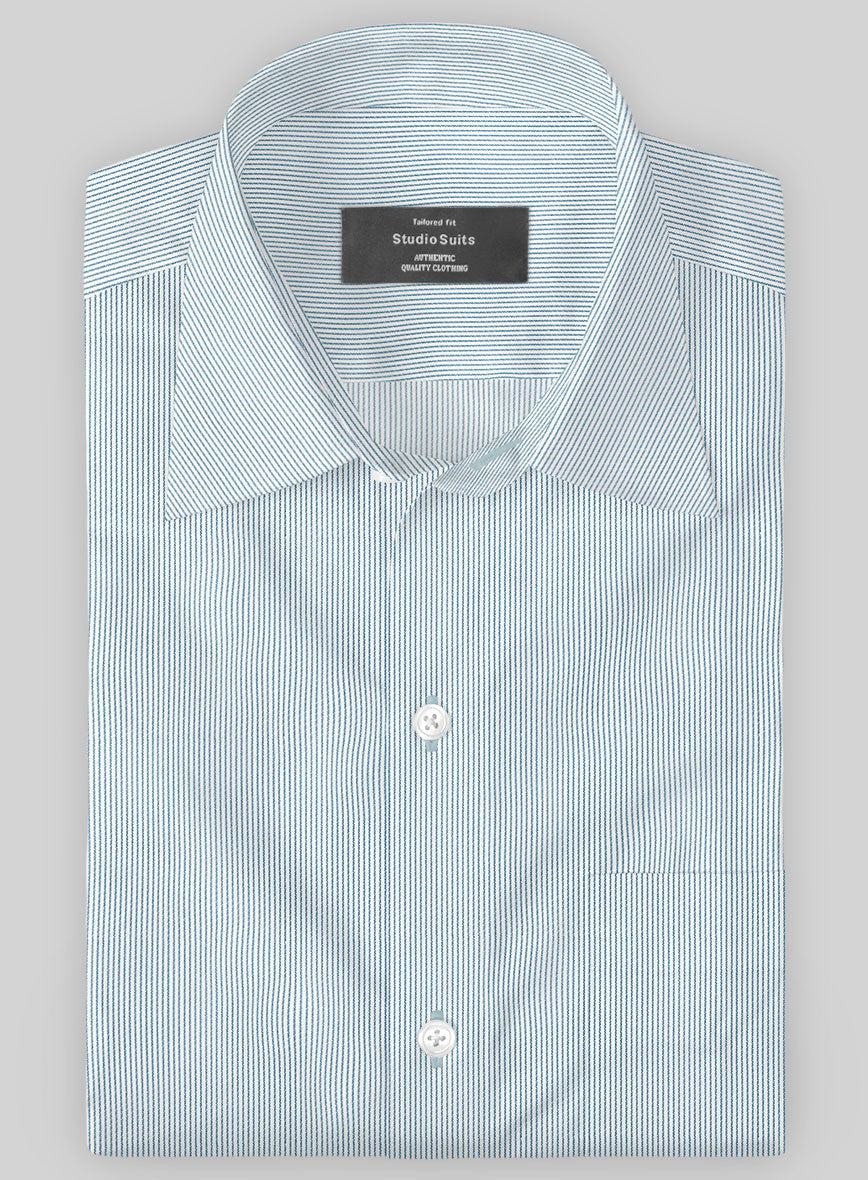 Italian Lombardo Mabel Pinstripe Shirt - StudioSuits