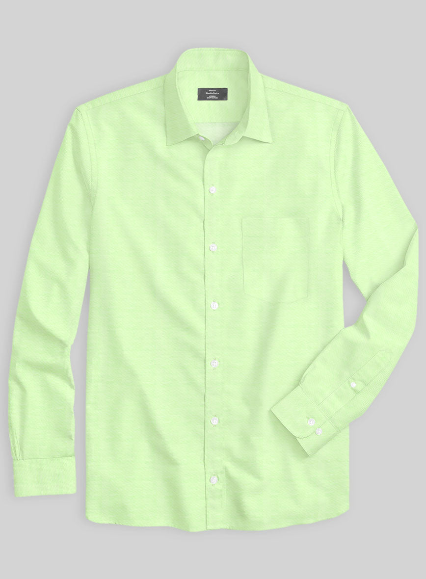 Men's Italian Lombardo Mint Green Shirt by StudioSuits