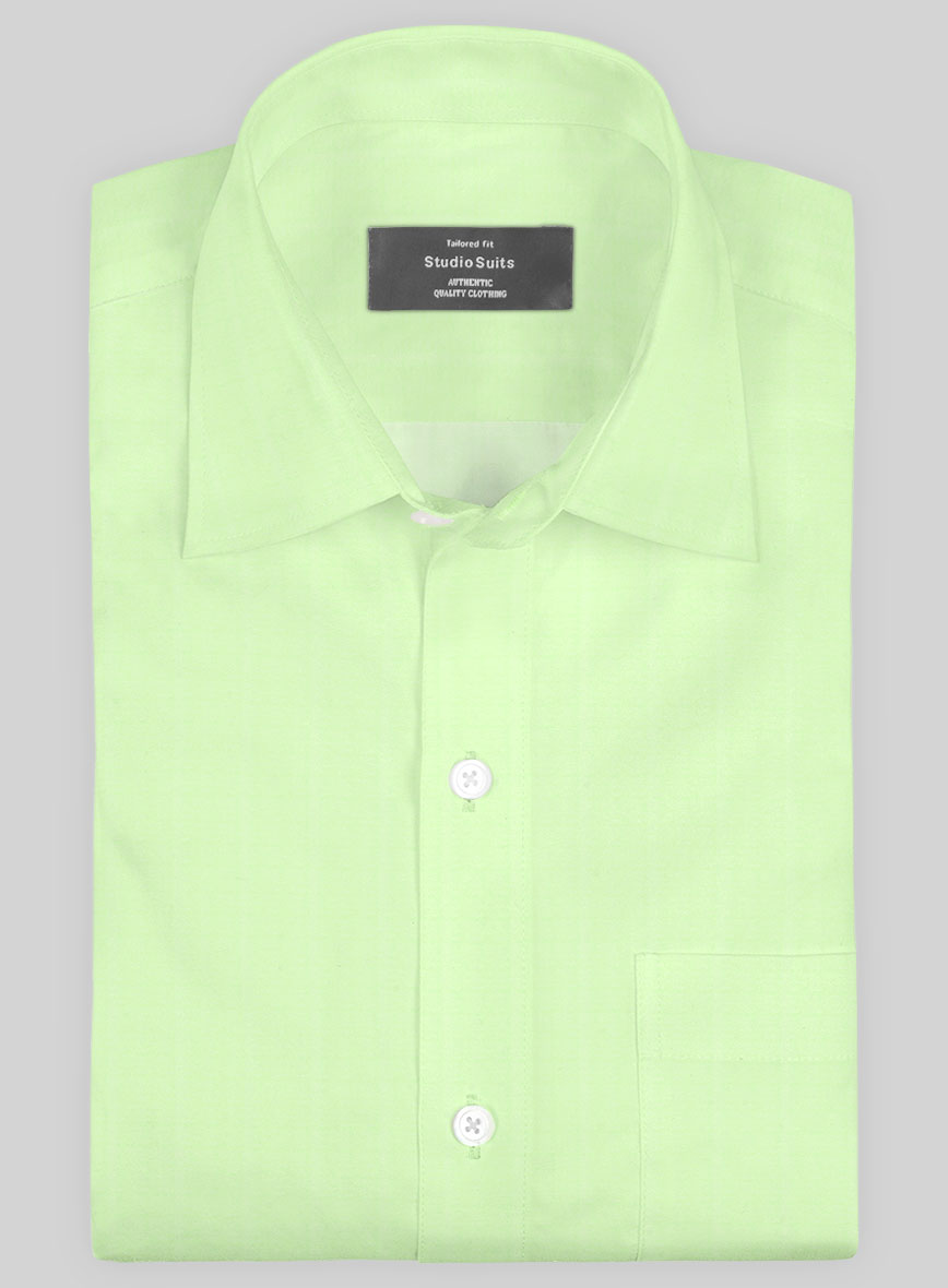 Italian Lombardo Mint Green Shirt - StudioSuits