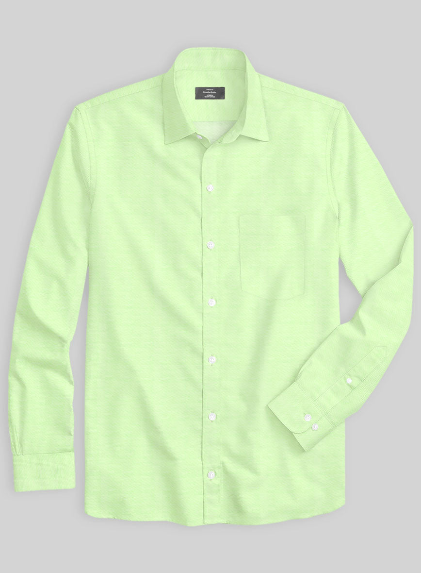 Italian Lombardo Mint Green Shirt - StudioSuits