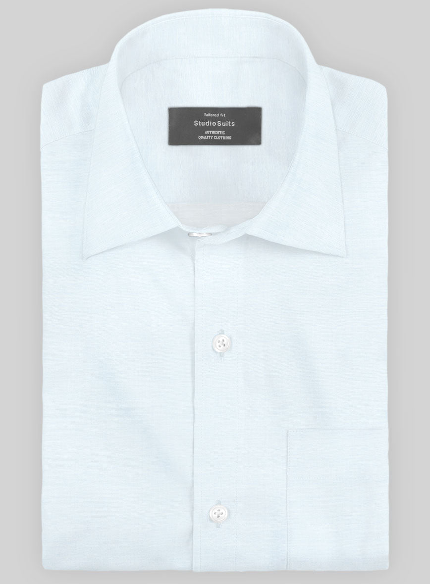 Italian Lombardo Baby Blue Shirt - StudioSuits