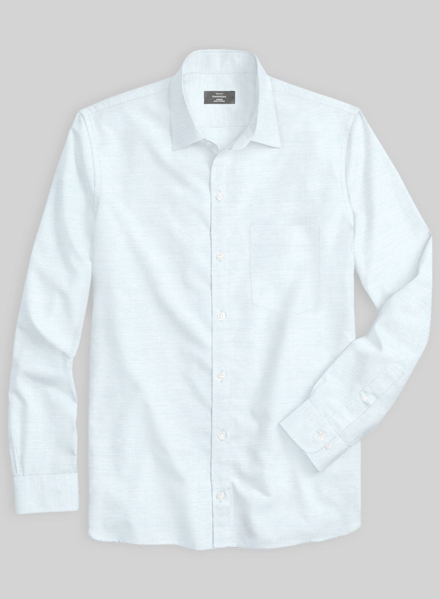 Italian Lombardo Baby Blue Shirt - StudioSuits
