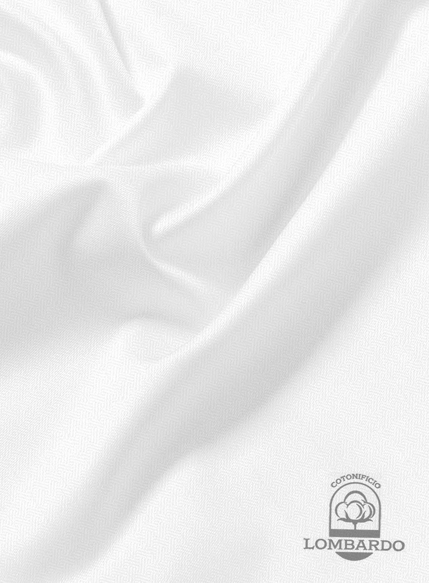 Italian Lombardo Braid White Shirt - StudioSuits