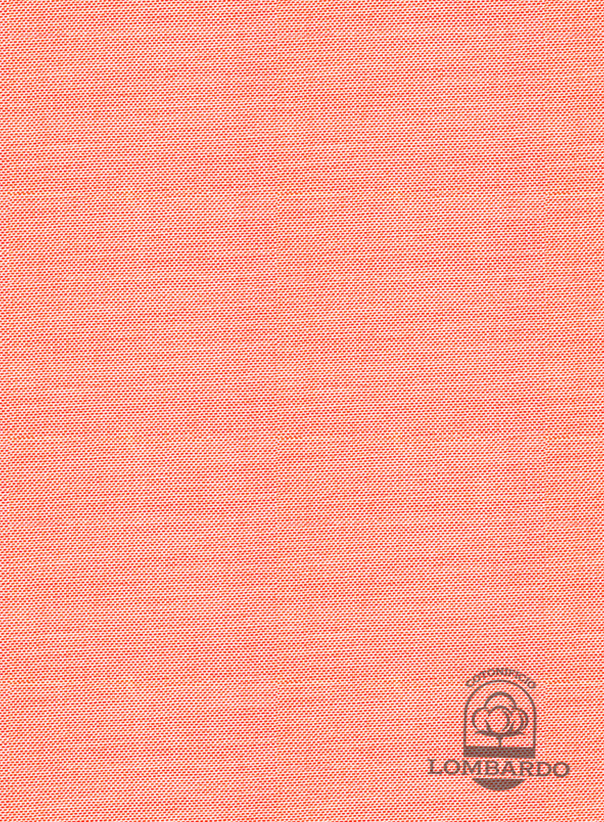 Italian Lombardo Orange Red Shirt - StudioSuits