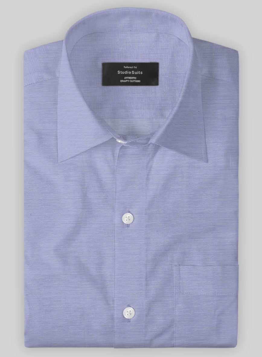 Italian Lombardo Royal Blue Shirt - StudioSuits
