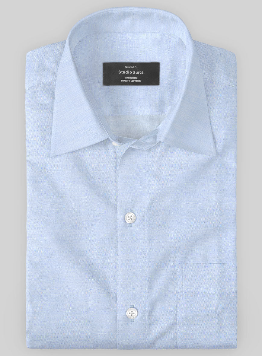 Italian Lombardo Sky Blue Shirt - StudioSuits