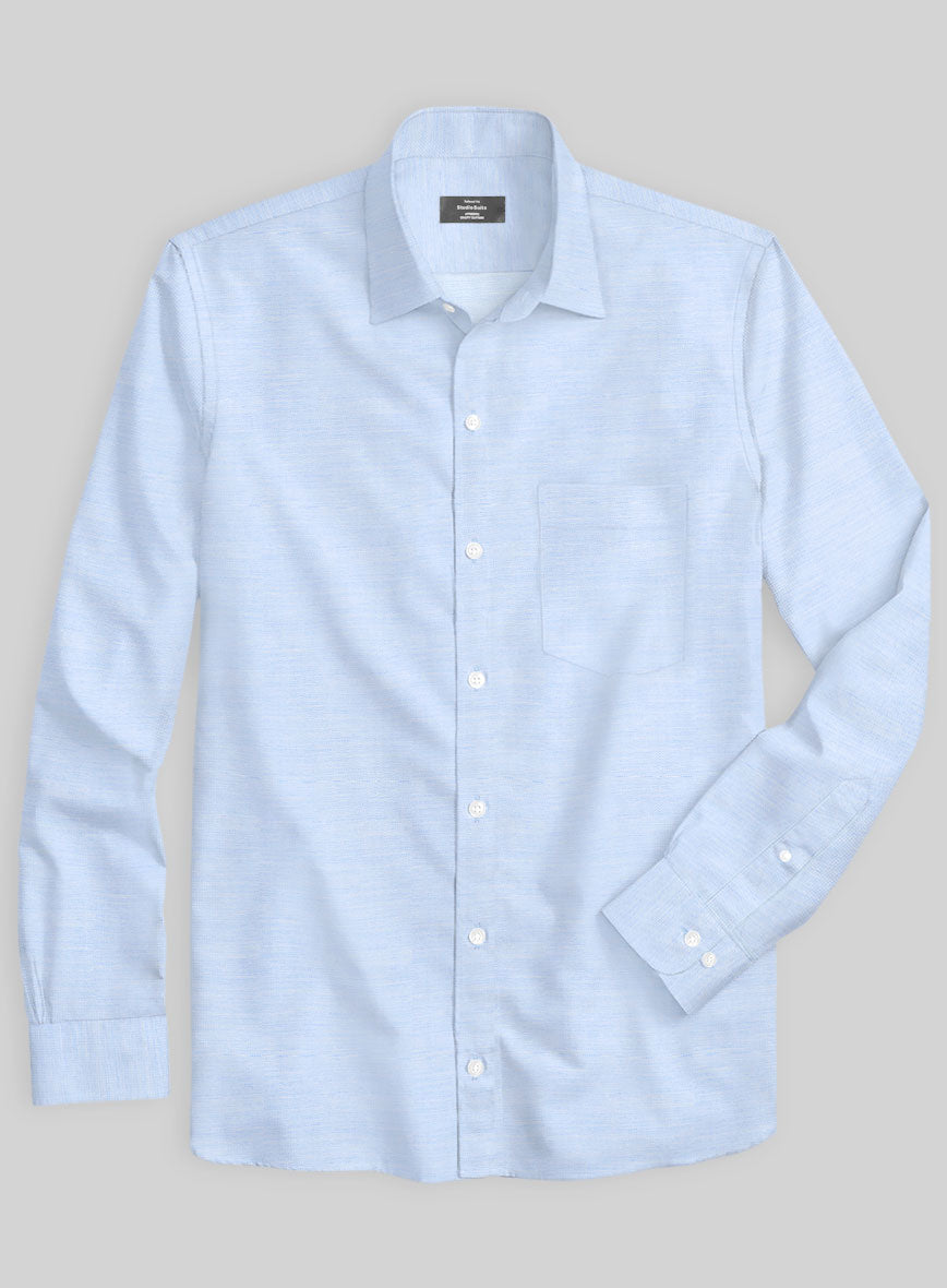 Italian Lombardo Sky Blue Shirt - StudioSuits