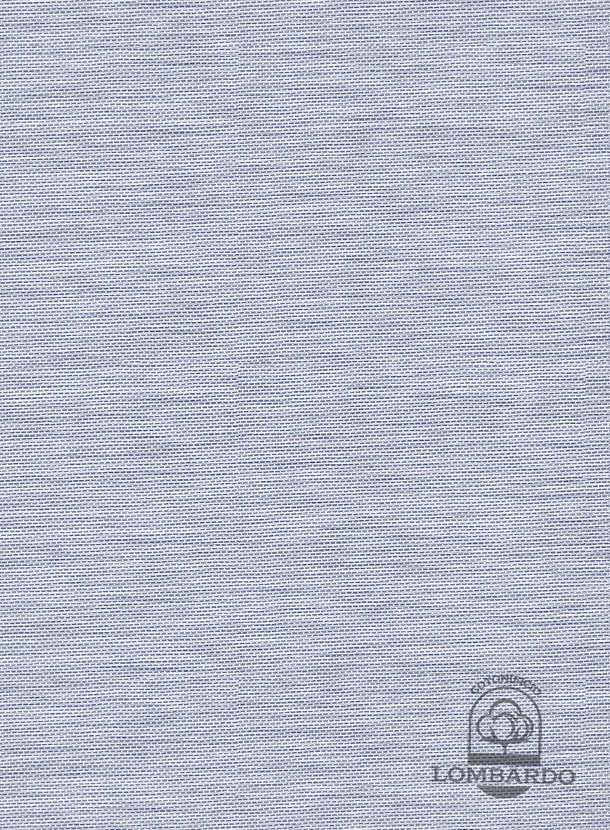 Italian Lombardo Space Blue Shirt - StudioSuits