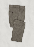 Italian Murano Brown Wool Linen Pants - StudioSuits