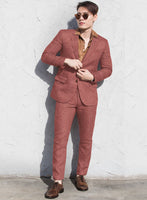 Italian Prato Tango Houndstooth Linen Suit - StudioSuits