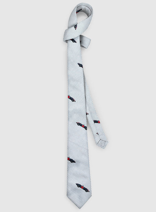 Italian Cotton Tie - Retro Car - StudioSuits