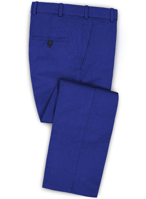 Italian Royal Blue Wool Suit - StudioSuits