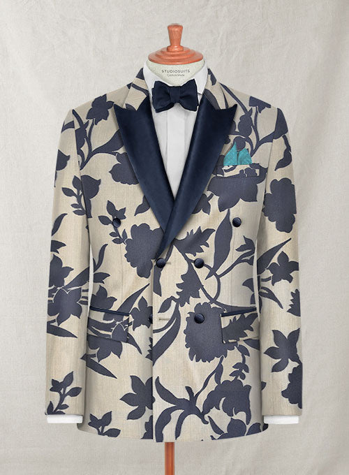 Italian Silk Istine Tuxedo Jacket - StudioSuits