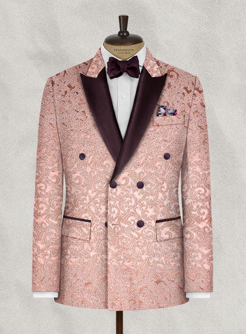 Italian Silk Perci Tuxedo Jacket Double Breasted - StudioSuits