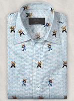 Italian Cotton Sporty Bear Shirt - StudioSuits