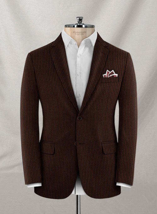 Italian Wool Anbar Suit - StudioSuits