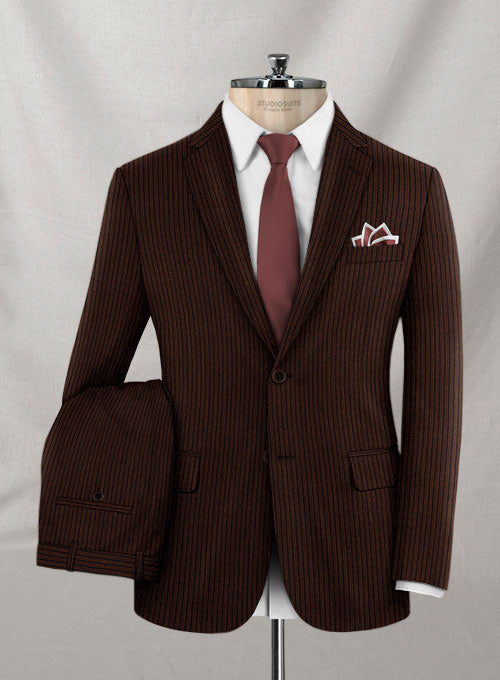 Italian Wool Anbar Suit - StudioSuits
