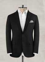 Italian Wool Cashmere Black Jacket - StudioSuits