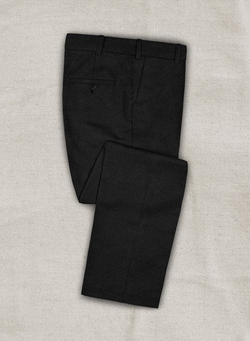 Italian Wool Cashmere Black Suit - StudioSuits