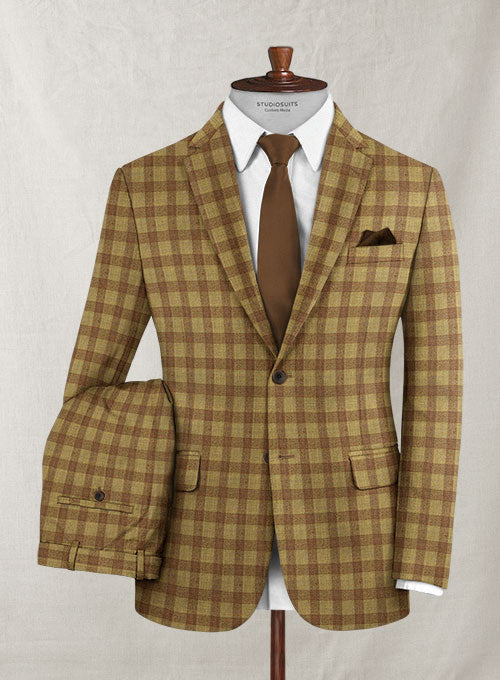 Italian Wool Cashmere Crazio Checks Suit - StudioSuits