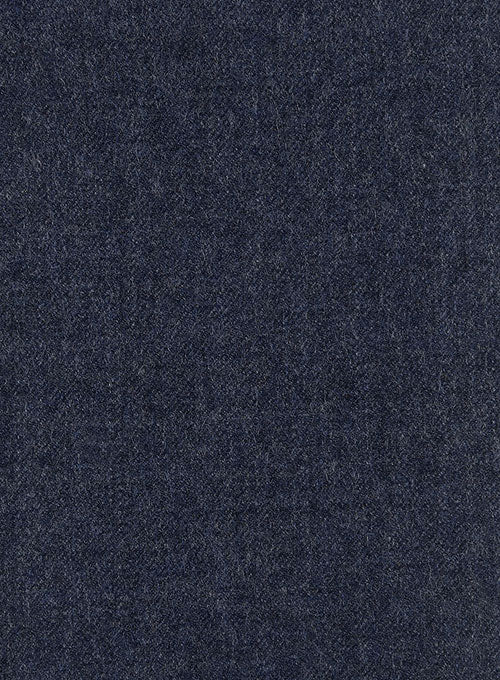 Italian Wool Cashmere Empire Blue Jacket - StudioSuits