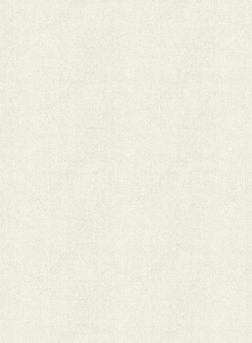 Italian Wool Cashmere Ivory Pants - StudioSuits