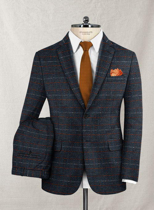 Italian Wool Cotton Stretch Oiata Suit - StudioSuits