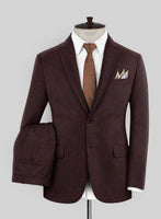 Italian Wool Cashmere Wine Suit - StudioSuits