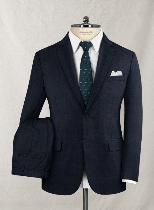 Italian Wool Ograsso Suit - StudioSuits