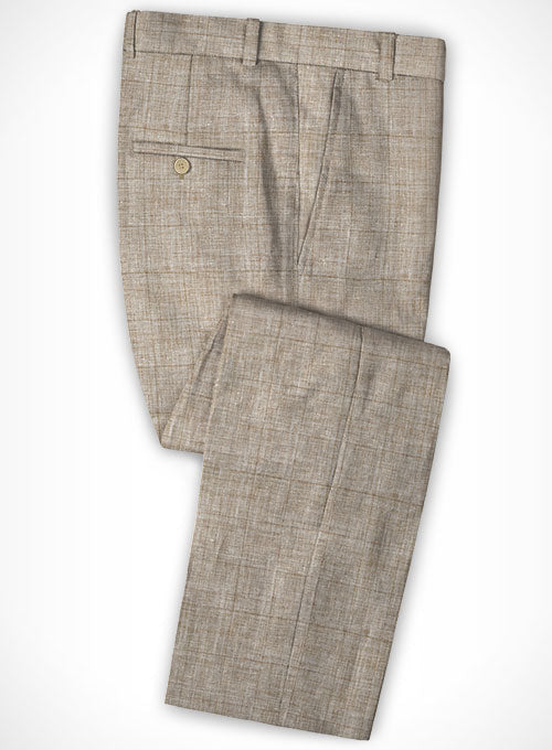 Italian Wool Cotton Linen Teini Pants - StudioSuits