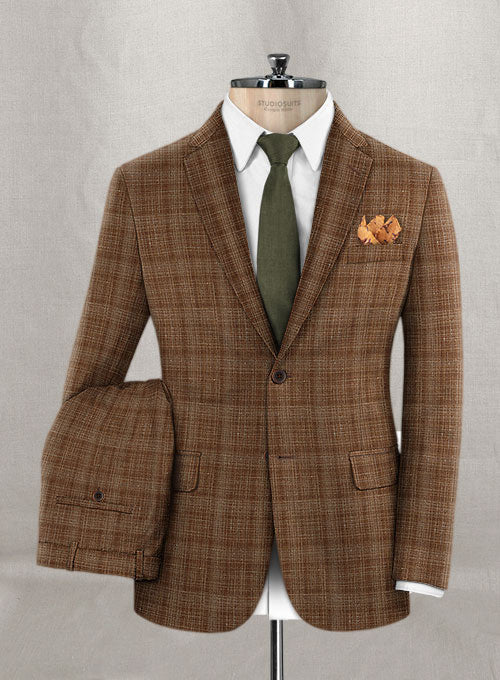 Italian Wool Silk Linen Somas Suit - StudioSuits