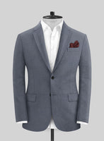 Italian Prato Gray Dobby Linen Jacket - StudioSuits
