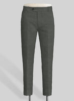 Italian Prato Gray Linen Pants - StudioSuits