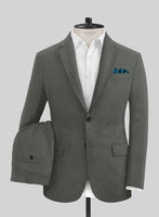 Italian Prato Gray Linen Suit - StudioSuits