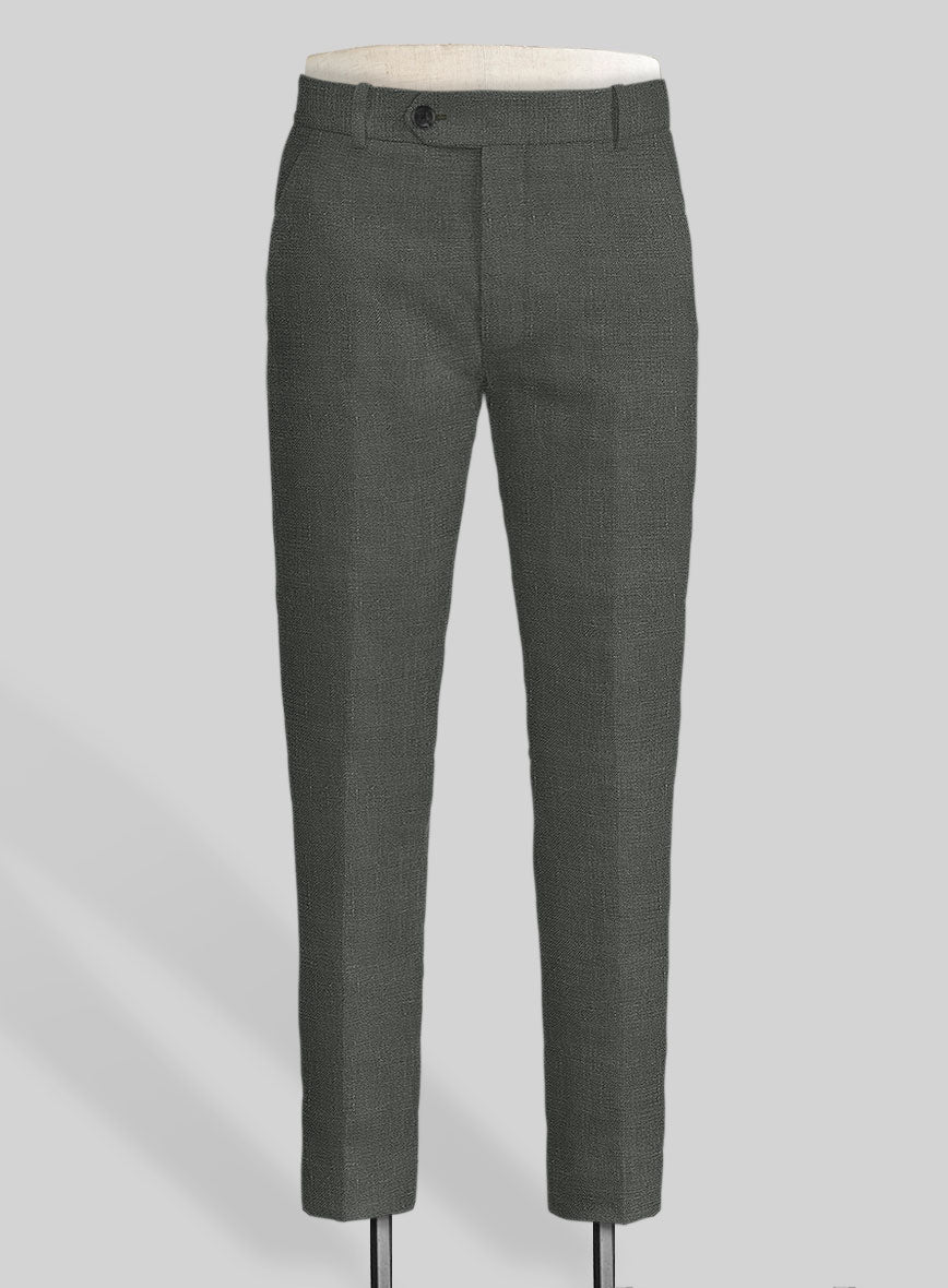 Italian Prato Gray Linen Suit - StudioSuits