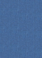 Italian Prato Sharkskin Blue Linen Jacket - StudioSuits
