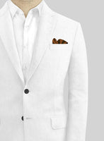 Italian Prato White Dobby Linen Jacket - StudioSuits