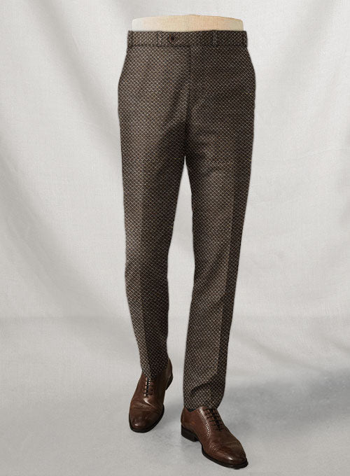 Italian Silk Linen Wool Ietro Pants - StudioSuits