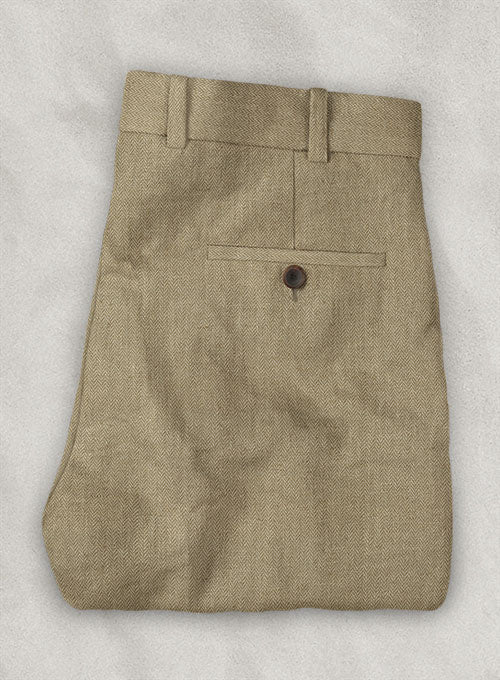 Italian Linen Cimor Pants - StudioSuits
