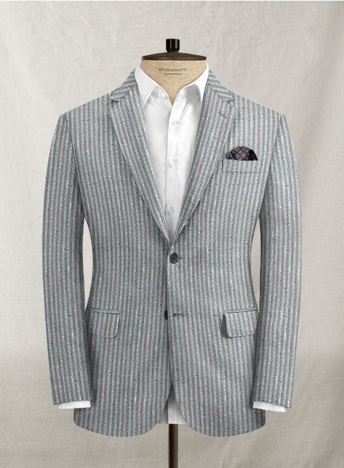 Italian Wool Linen Adonzo Jacket - StudioSuits