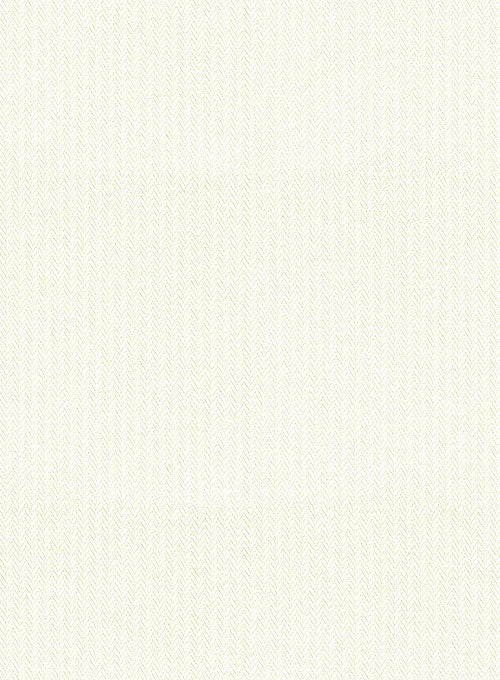 Ivory Herringbone Cotton Shirt - StudioSuits