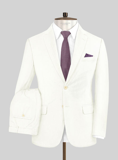Ivory Wool Suit - StudioSuits