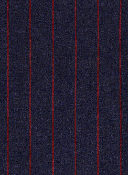 Jail Royal Blue Flannel Wool Jacket - StudioSuits